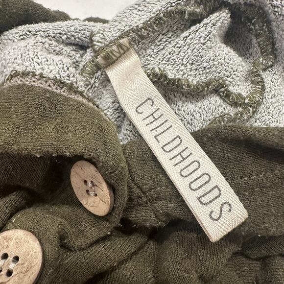 Childhoods Dark Olive Green Hooded Romper - Picture 8 of 9